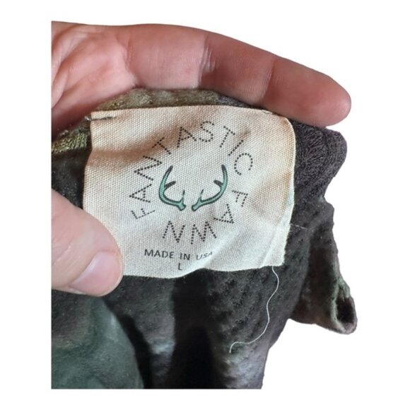 Women’s Large Fantastic Fawn Oversized Tie Die Drop Shoulder Waffle Knit - Picture 8 of 8